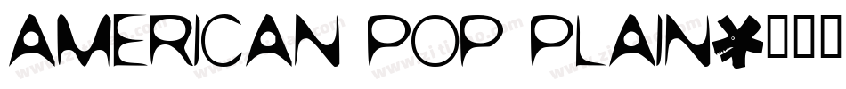 American Pop Plain字体转换